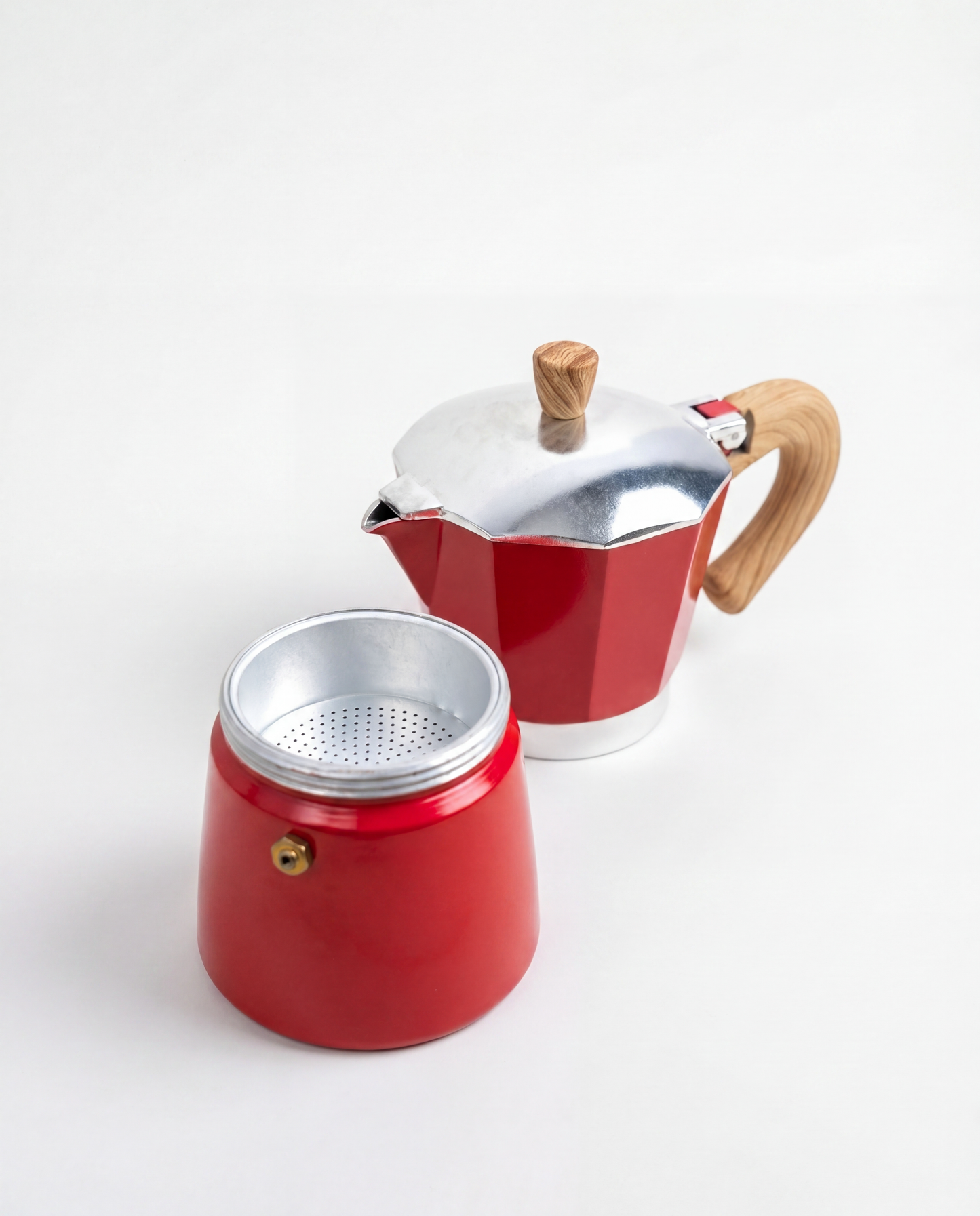 CAFETERA ITALIANA 6 TAZAS ROJO