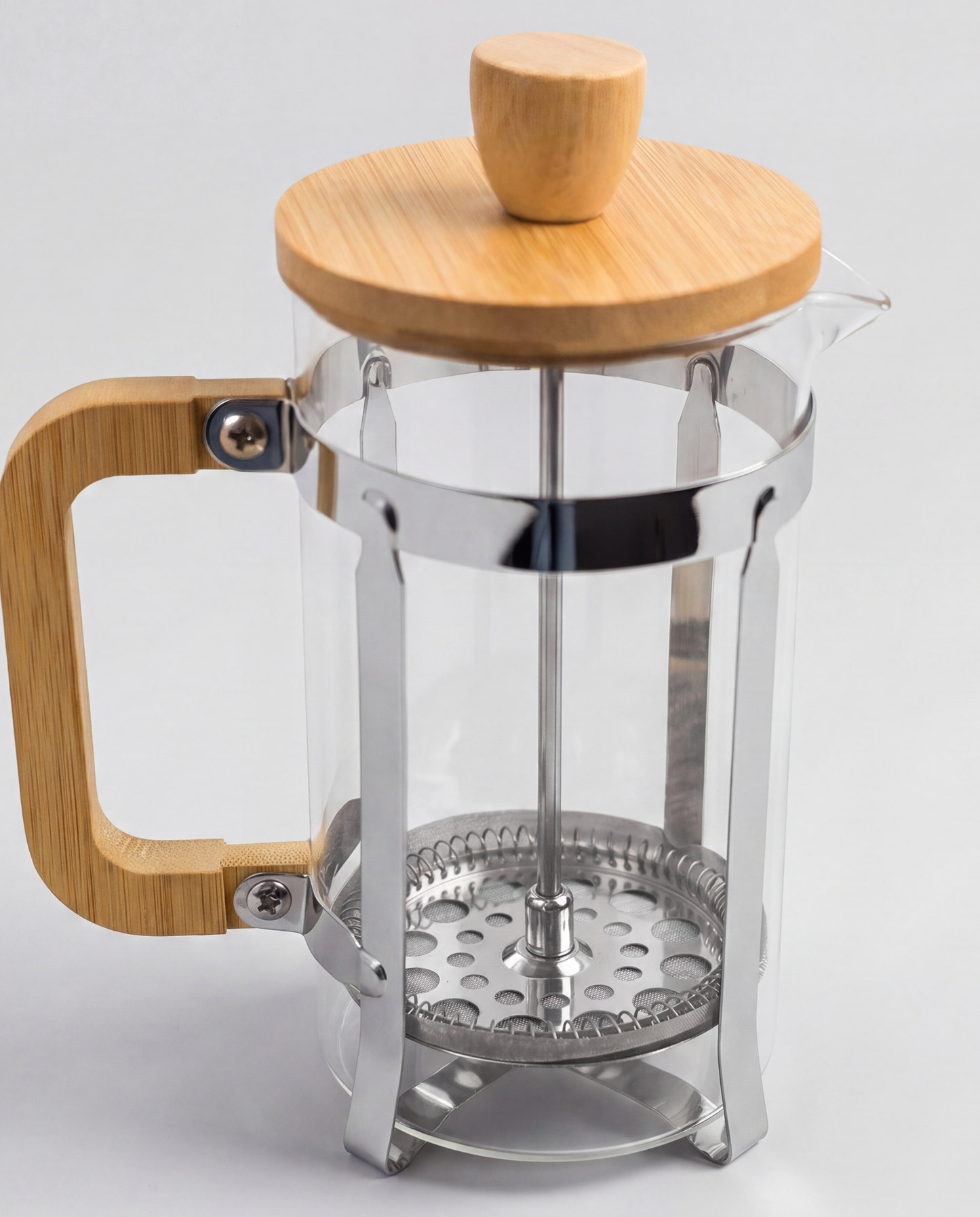 CAFETERA DE VIDRIO TAPA DE MADERA - Foto 3
