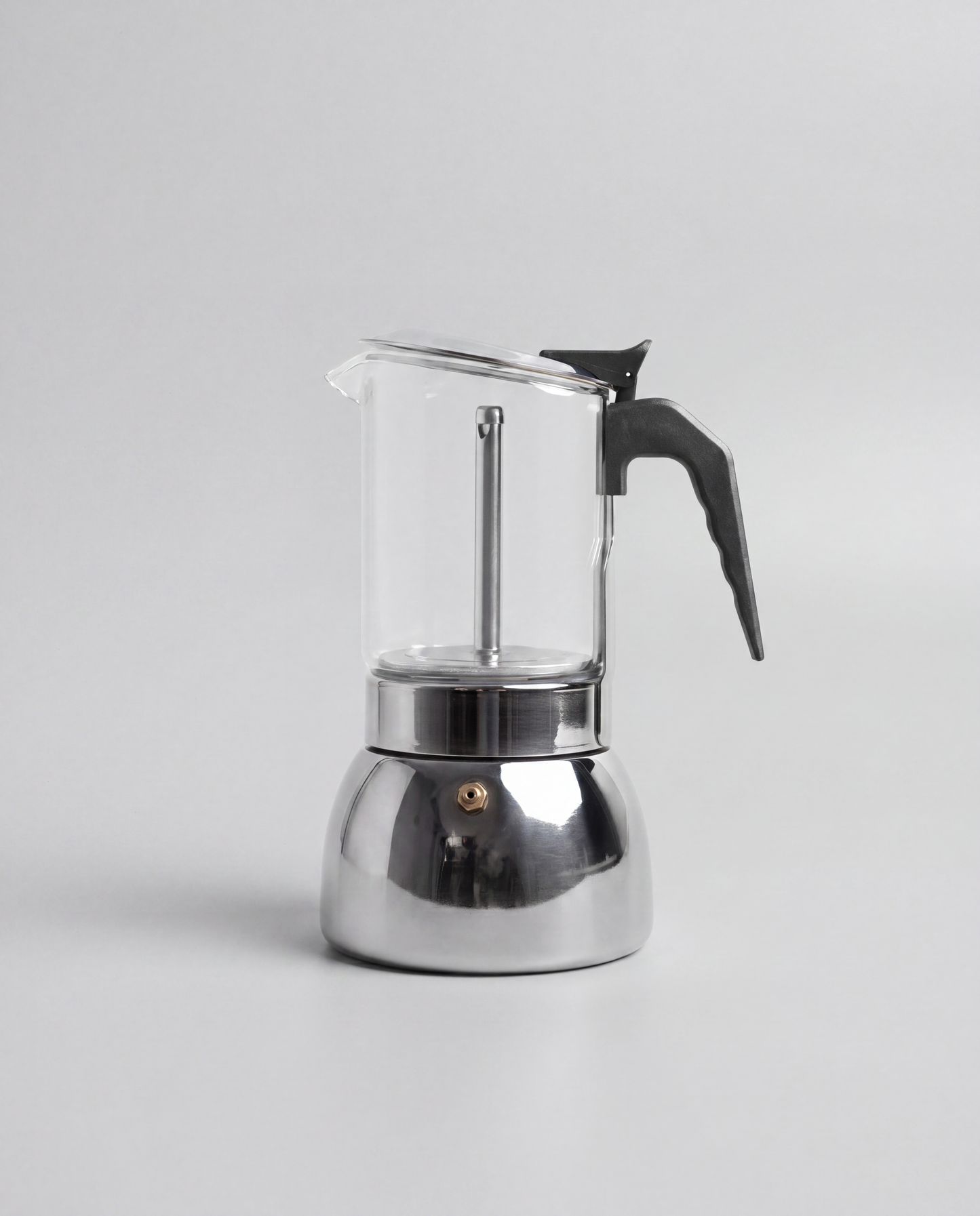 CAFETERA ITALIANA 4 TAZAS VIDRIO/ACERO