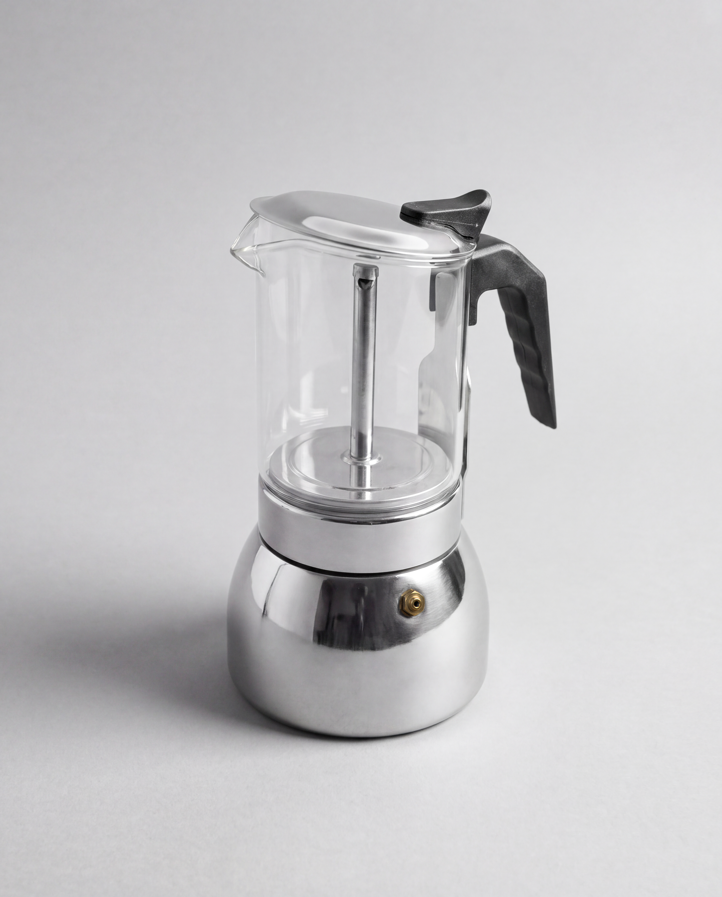 CAFETERA ITALIANA 4 TAZAS VIDRIO/ACERO