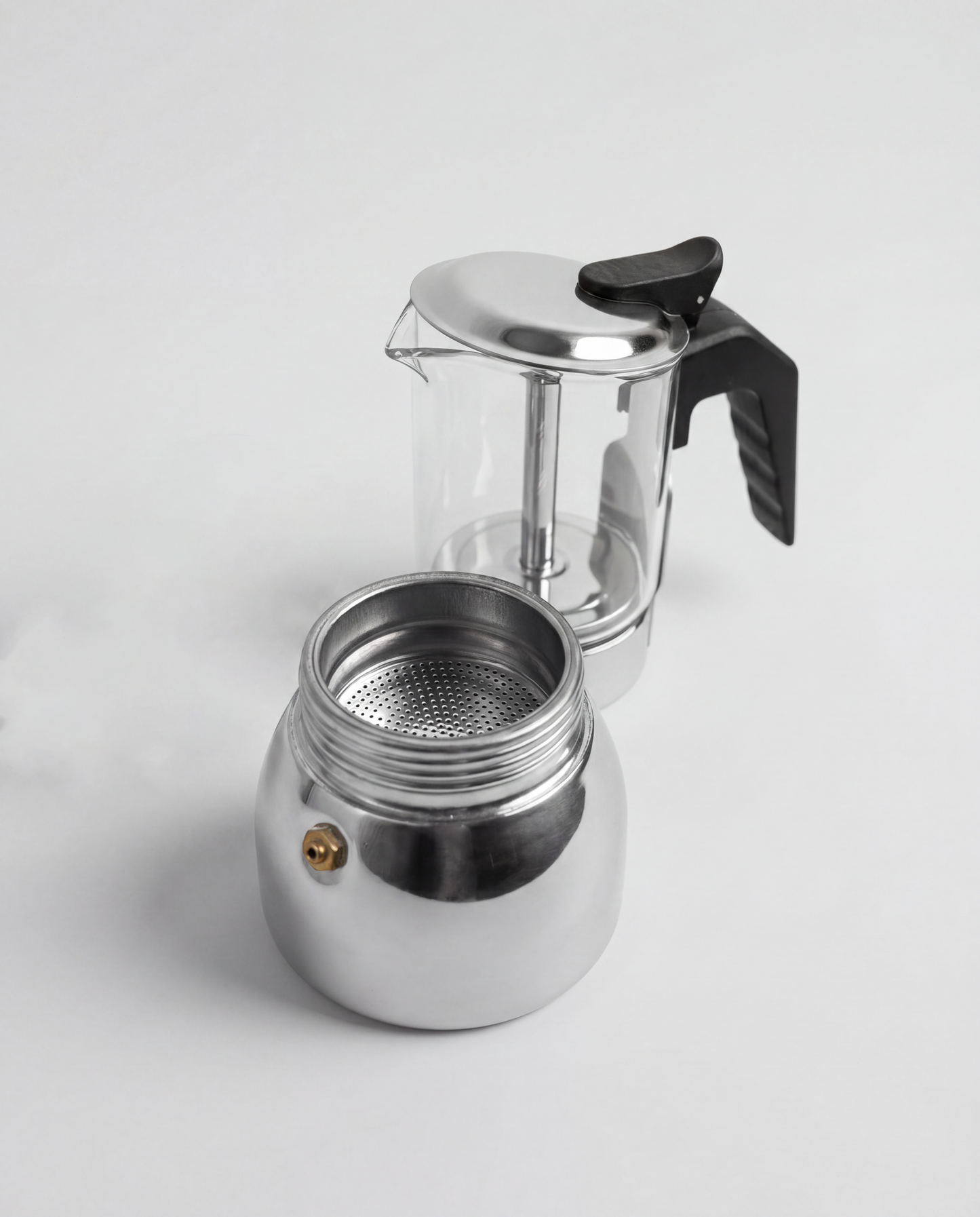 CAFETERA ITALIANA 6 TAZAS VIDRIO/ACERO