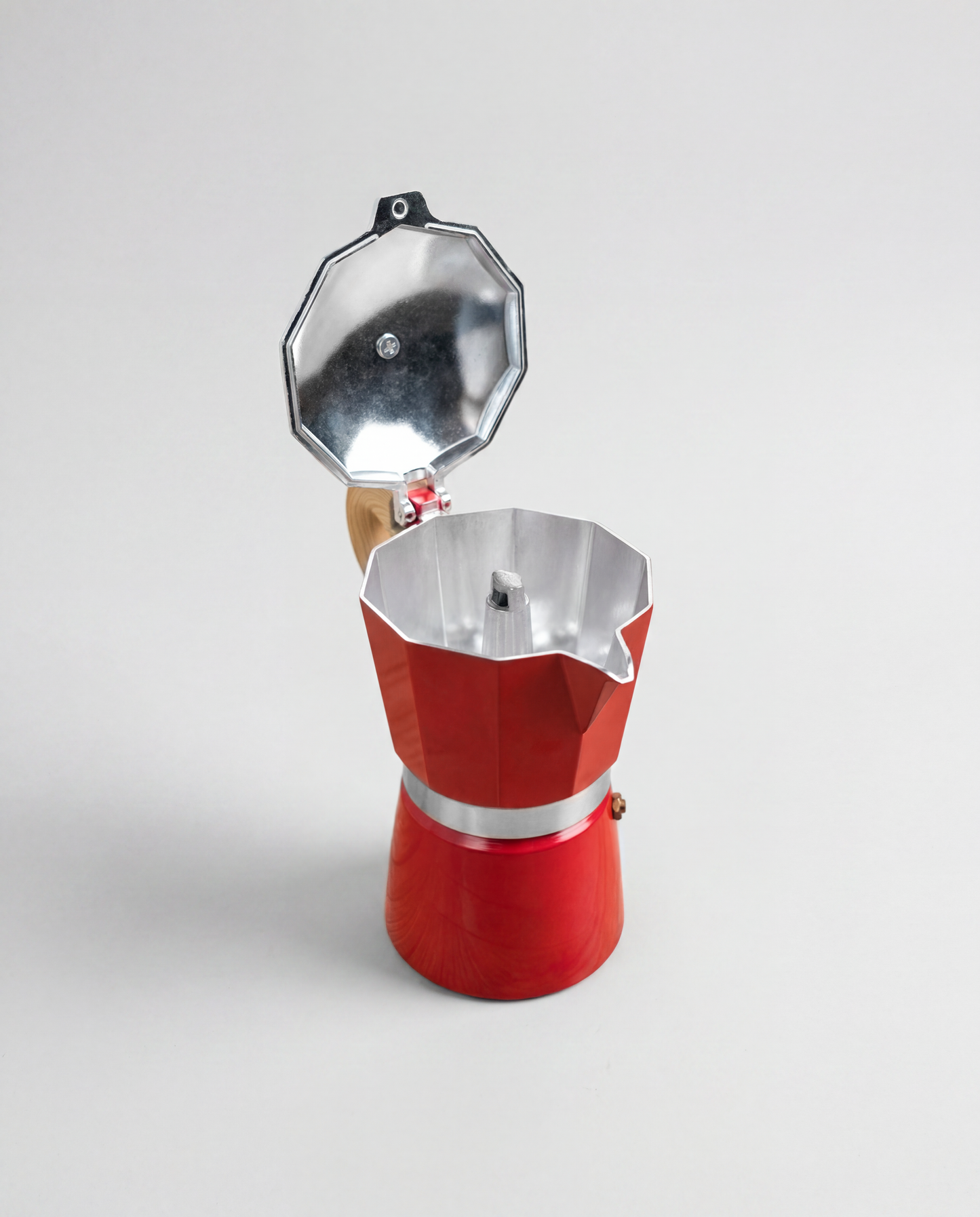 CAFETERA ITALIANA 6 TAZAS ROJO