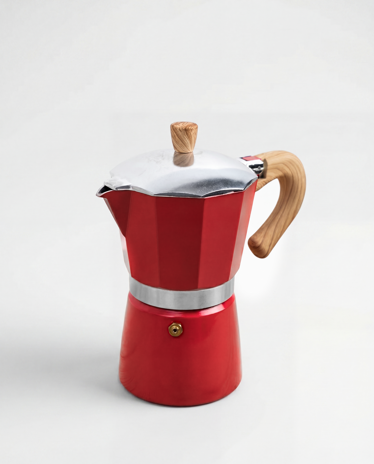 CAFETERA ITALIANA 6 TAZAS ROJO