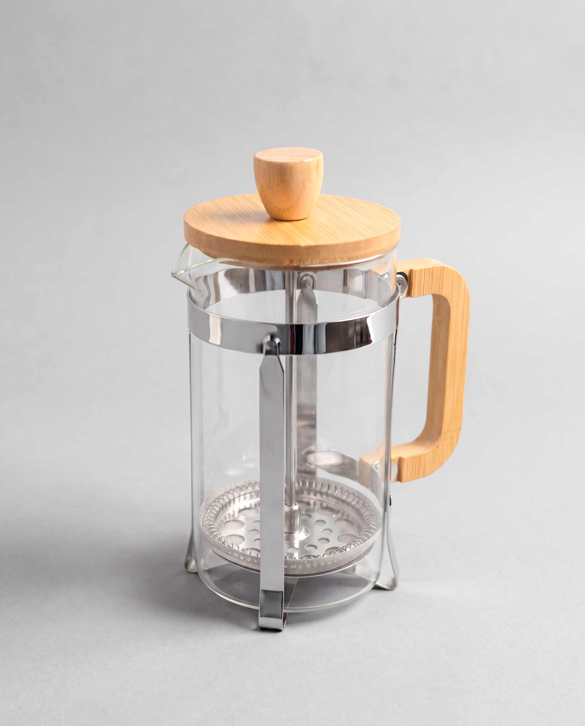 CAFETERA DE VIDRIO TAPA DE MADERA - Foto 2